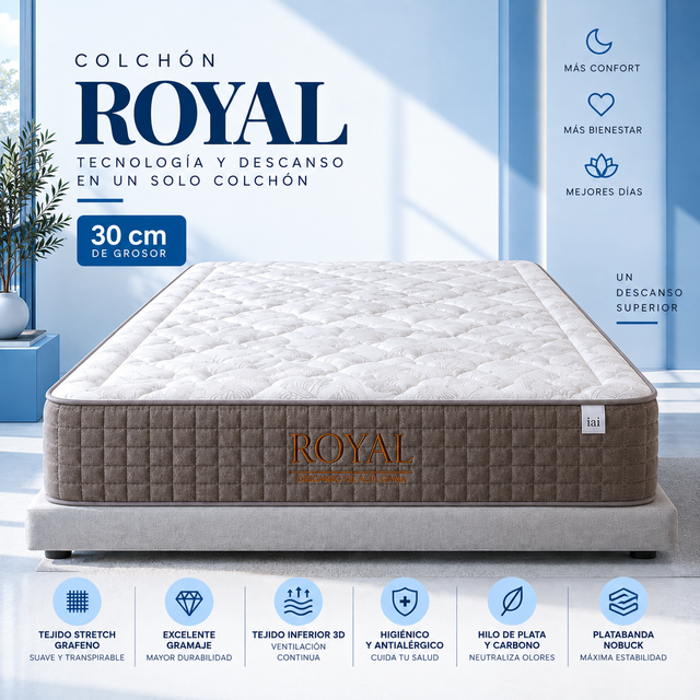 Colchón Royal muelles ensacados 30 cm