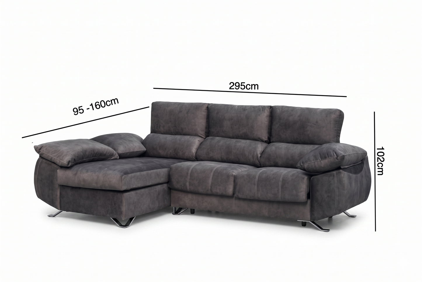 Sofá Chaiselongue Black
