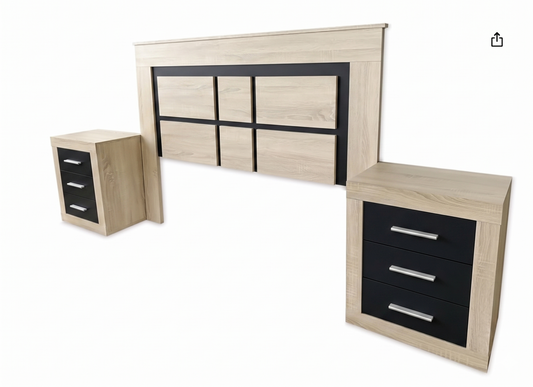 Pack Dormitorio Sara Mesitas y Cabecero