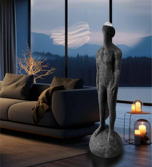 Escultura de hombre efecto piedra 200 cm