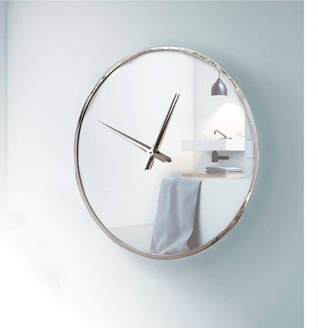 Reloj de pared de acero inoxidable 80 cm