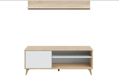 Mueble Comedor TV salón Aura + Estante y Vitrina