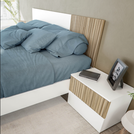 Dormitorio Matrimonio ETHNA Cabecero + 2 Mesitas