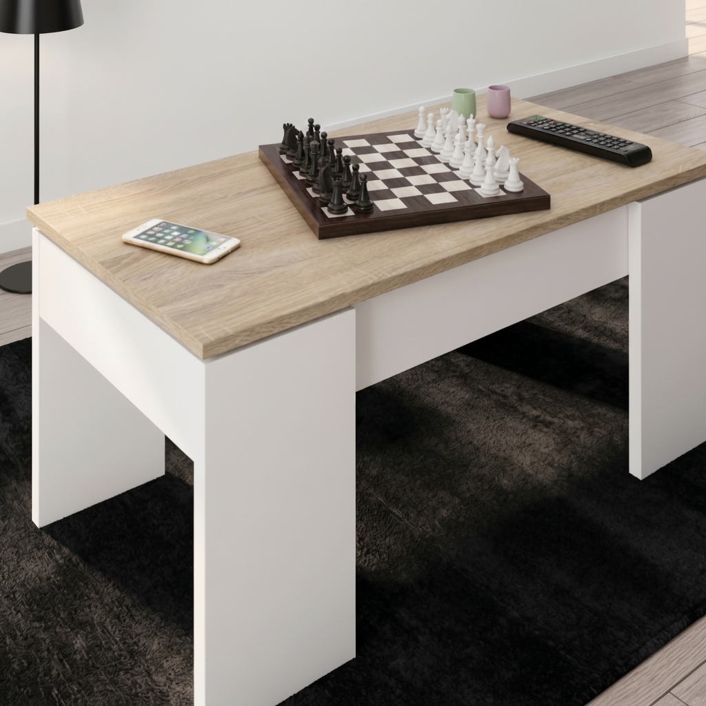 Mesa de centro elevable