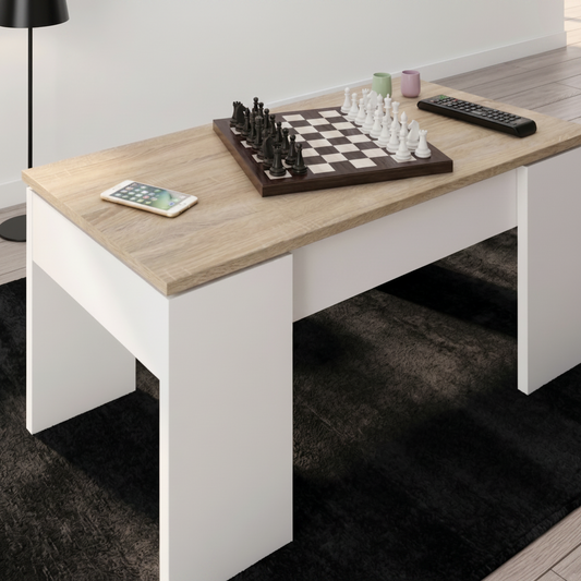 Mesa de centro elevable