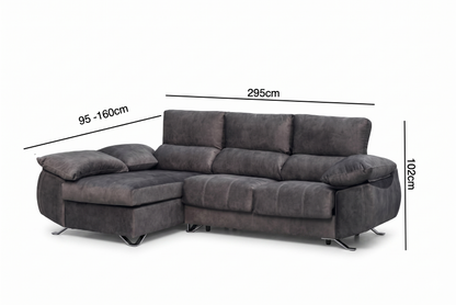 Sofá Chaiselongue Black