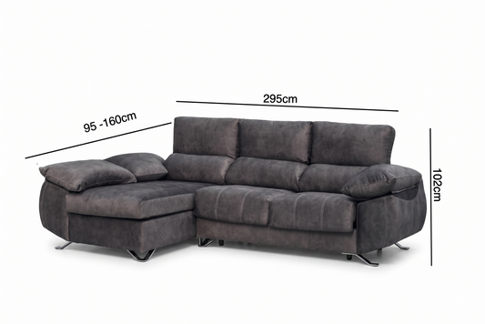 Sofá Chaiselongue Black