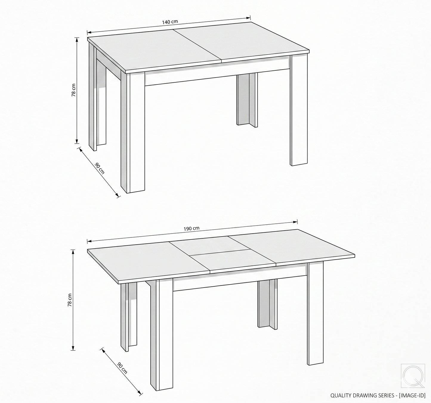 Mesa de desplegable Atenas