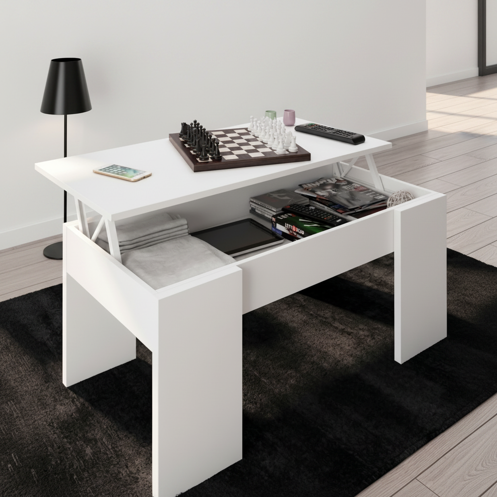 Mesa de centro elevable