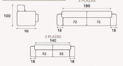 Sofá Grecia 3+2 plazas
