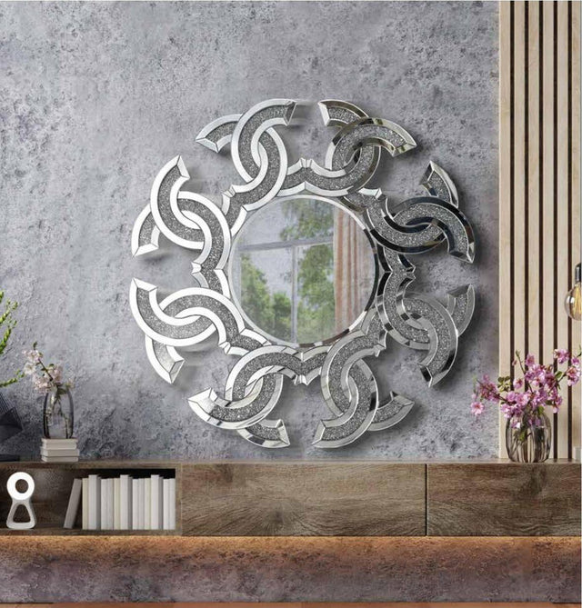 Espejo redondo grande de diseño 125 cm