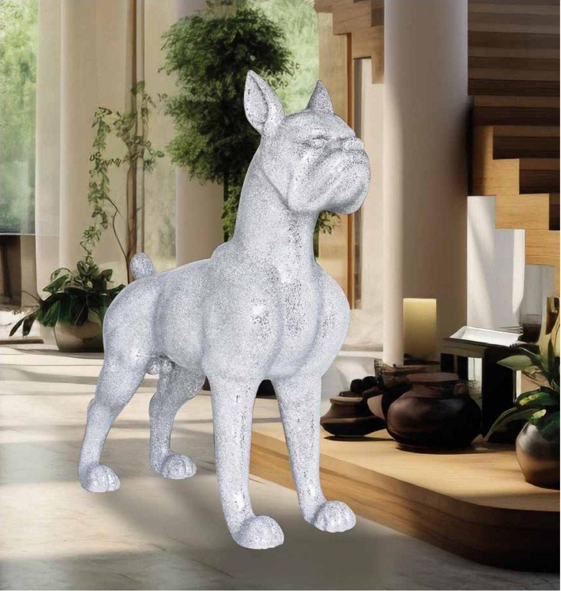 Escultura de bulldog gigante 152 cm