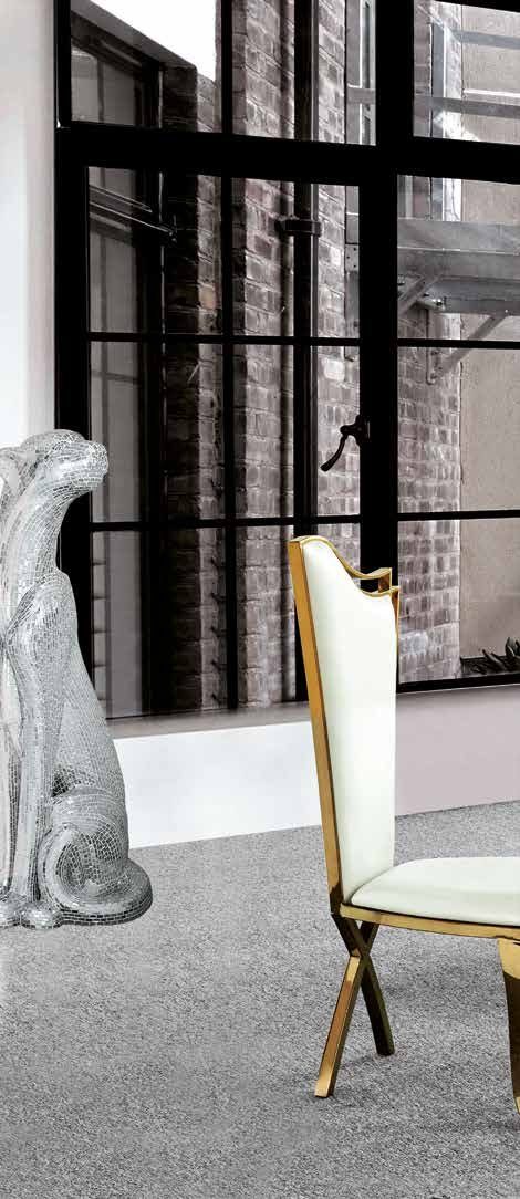 Silla de comedor de terciopelo plata o polipiel blanca