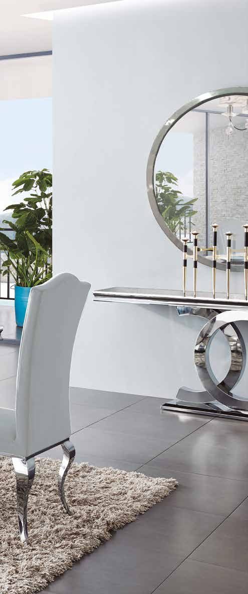 Silla de comedor de terciopelo gris